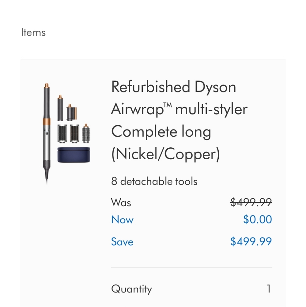 Refurbished Dyson Airwrap™ multi-styler Complete long (Nickel/Copper)